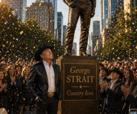 George Strait Honored with Majestic Bronze Statue in City Center — “Country Icon” Officially Immortalized