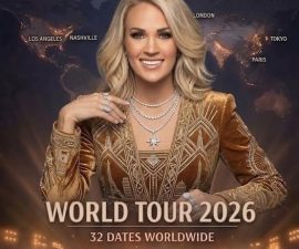 🚨 GLOBAL COUNTRY MUSIC SHOCKWAVE: CARRIE UNDERWOOD OFFICIALLY ANNOUNCES 2026 WORLD TOUR — 32 DATES, 3 CONTINENTS, AND A SECRET SENDING FANS INTO A FRENZY 🎤🔥