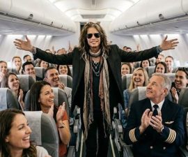 🎸 35,000 FEET, ONE MOMENT — AND A STORY THAT SOUNDS UNFORGETTABLE