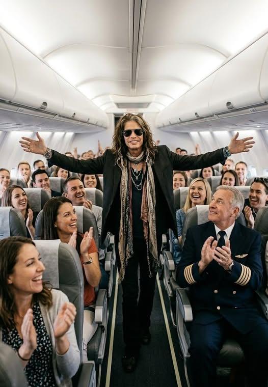 🎸 35,000 FEET, ONE MOMENT — AND A STORY THAT SOUNDS UNFORGETTABLE