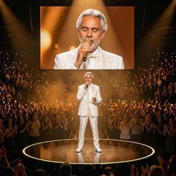 🎤 AT 65, ANDREA BOCELLI SANG ONE SONG — AND 12,000 PEOPLE REFUSED TO STOP CLAPPING FOR NEARLY 8 MINUTES