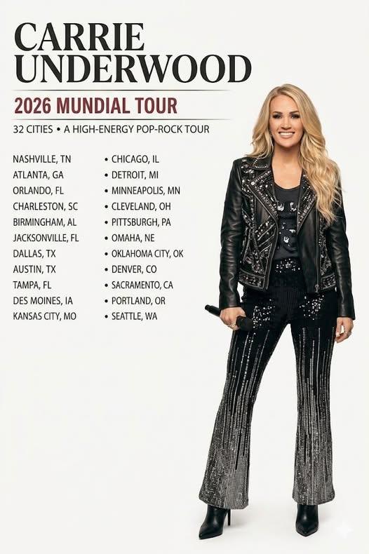 🚨 BREAKING NEWS: Carrie Underwood Announces 2026 World Tour — But Fans Sense Something Deeply Different This Time 🌎🔥