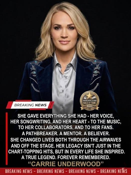 💔 UPDATE — Carrie Underwood Shares Emotional Moment That’s Touching Fans Worldwide