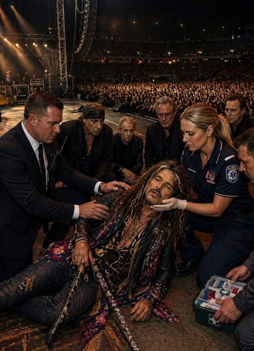 🚨 URGENT: Steven Tyler Collapses On Stage — Panic, Silence, And The Moment That Shook An Entire Arena