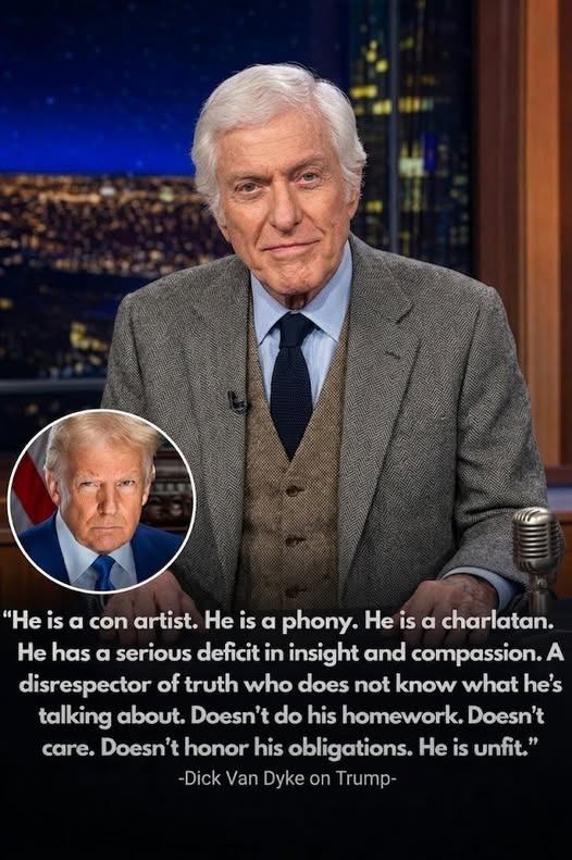 🎭 WHEN LEGENDS SPEAK OUT: Dick Van Dyke, Politics, and the Growing Voice of Hollywood in a Divided Era