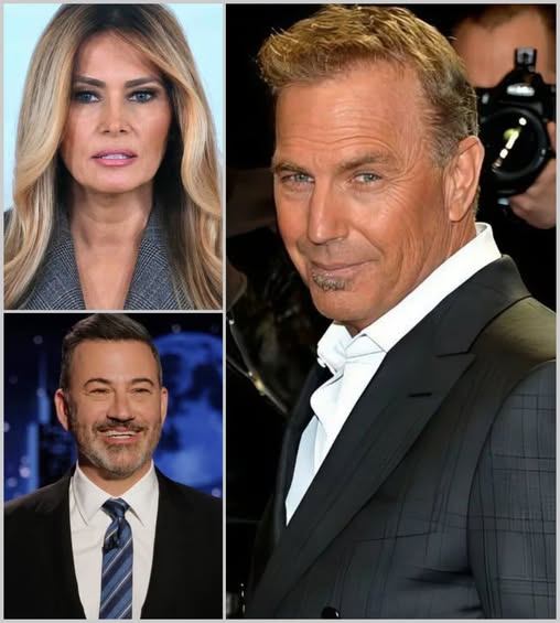 BREAKING — Kevin Costner Speaks Out as Viral Claims Swirl Around Jimmy Kimmel Live!, ABC, and Melania Trump