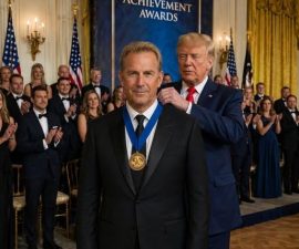CONGRATULATIONS: Kevin Costner Honored in Ceremony Featuring Donald Trump — A Moment That Blended Recognition with Humor