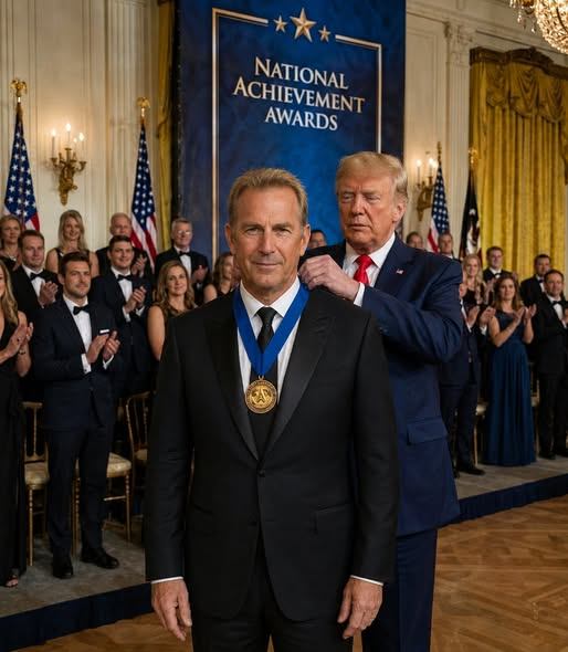 CONGRATULATIONS: Kevin Costner Honored in Ceremony Featuring Donald Trump — A Moment That Blended Recognition with Humor