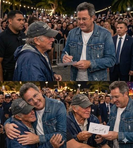 Security Tried to Stop Him — But Vince Gill Said, “Let Him Come Closer.” A Quiet Moment of Compassion That Left an Entire Crowd Speechless