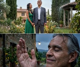 HE REFUSED TO RUN! 🌧️❤️ The Quiet Moment That Left Andrea Bocelli’s Wife Speechless