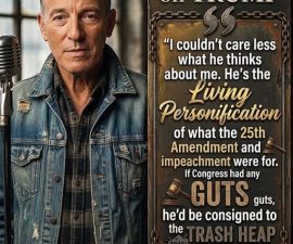 “I COULDN’T CARE LESS…” — What Bruce Springsteen Really Represents in Today’s Political Crossfire