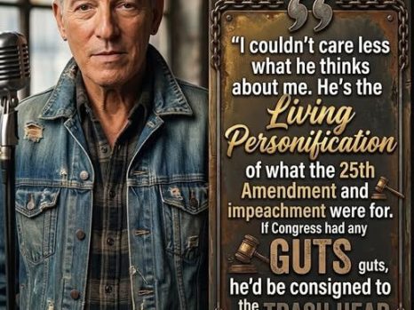“I COULDN’T CARE LESS…” — What Bruce Springsteen Really Represents in Today’s Political Crossfire