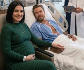 “15 MINUTES AGO!” — The Viral Claim About Derek Hough in a Hospital Bed, and What’s Actually Real