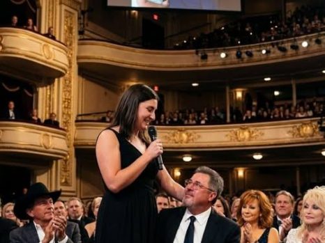 A Quiet Moment No One Saw Coming — Vince Gill Watches as His Daughter Sings What Words Never Could