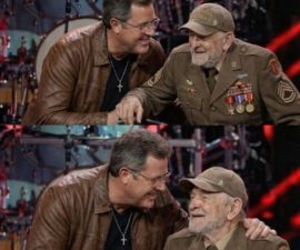 “An Old Soldier Stood Up… And the World Stood Still” — The Night Vince Gill Turned a Concert Into a Moment of Honor