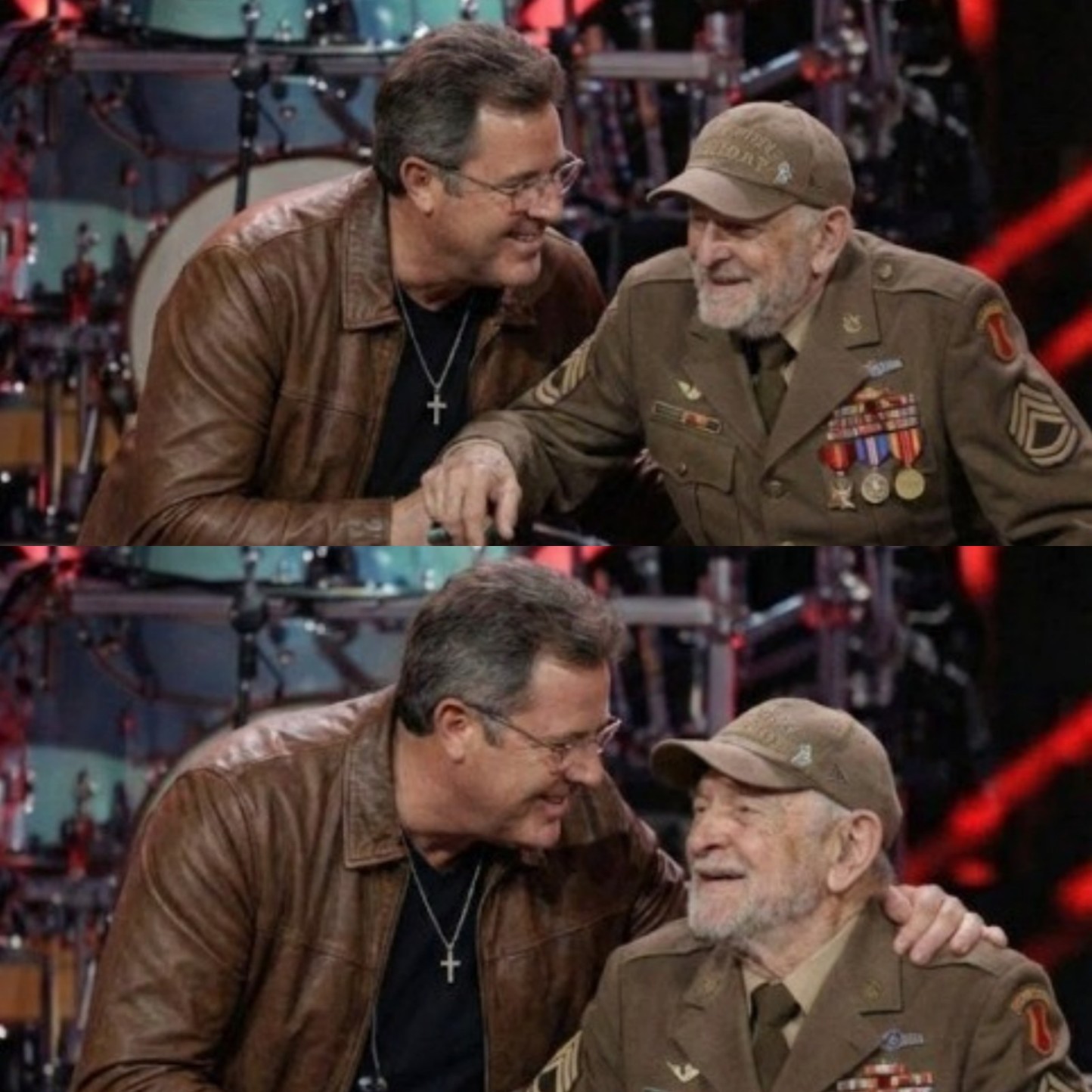 “An Old Soldier Stood Up… And the World Stood Still” — The Night Vince Gill Turned a Concert Into a Moment of Honor
