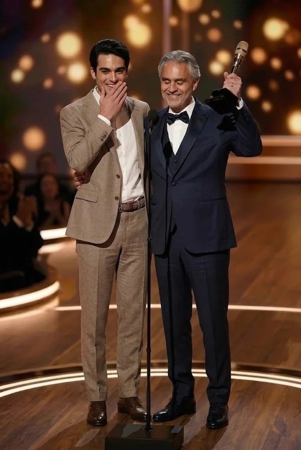 A Night of Recognition, A Moment of Legacy: When Andrea Bocelli and Matteo Bocelli Took the Stage