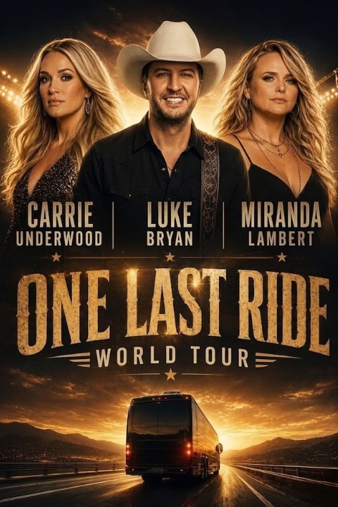 GOOD NEWS: “ONE LAST RIDE” World Tour Officially Announced — Carrie Underwood, Luke Bryan and Miranda Lambert Unite for the Ultimate Country Music Event of the Decade