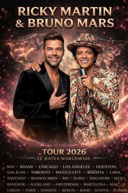 Ricky Martin & Bruno Mars Announce 2026 World Tour