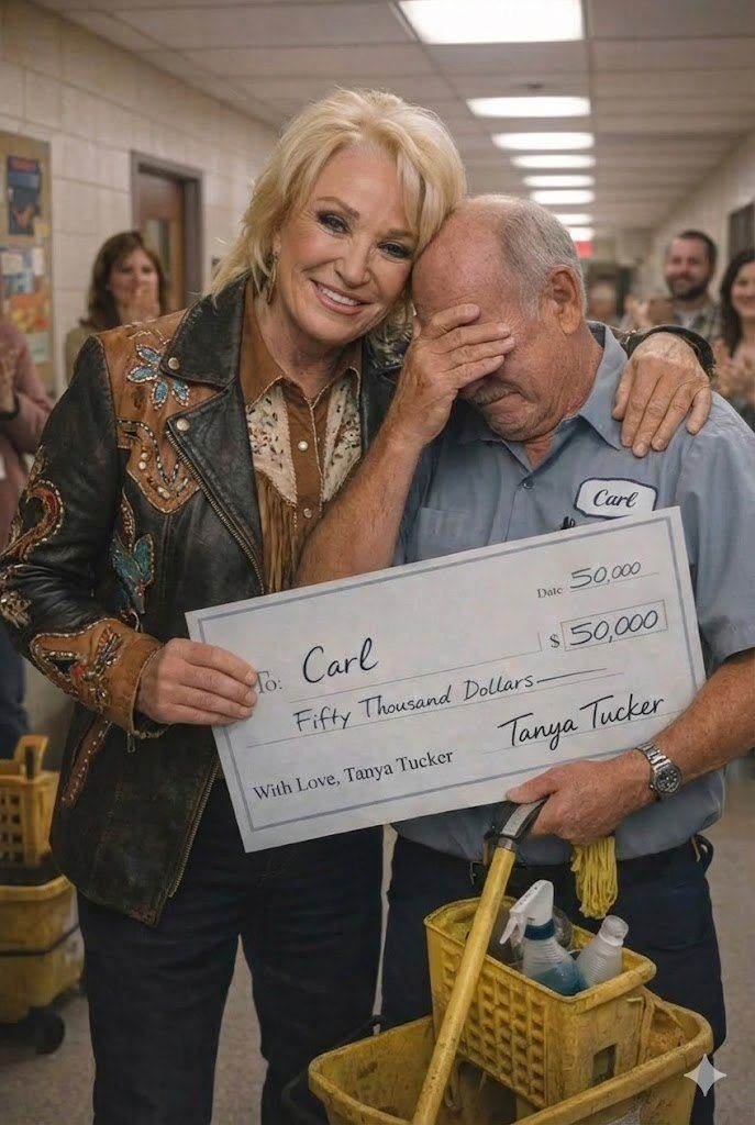 Tanya Tucker’s Emotional Reunion With a School Janitor Sparks Viral Story of Gratitude — But Key Details Remain Unverified