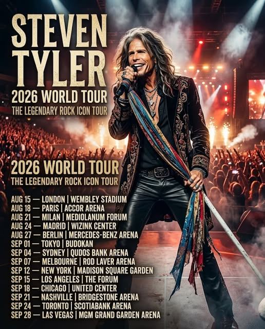 🚨🎤 A Return That Feels Bigger Than Music: Steven Tyler’s 2026 World Tour