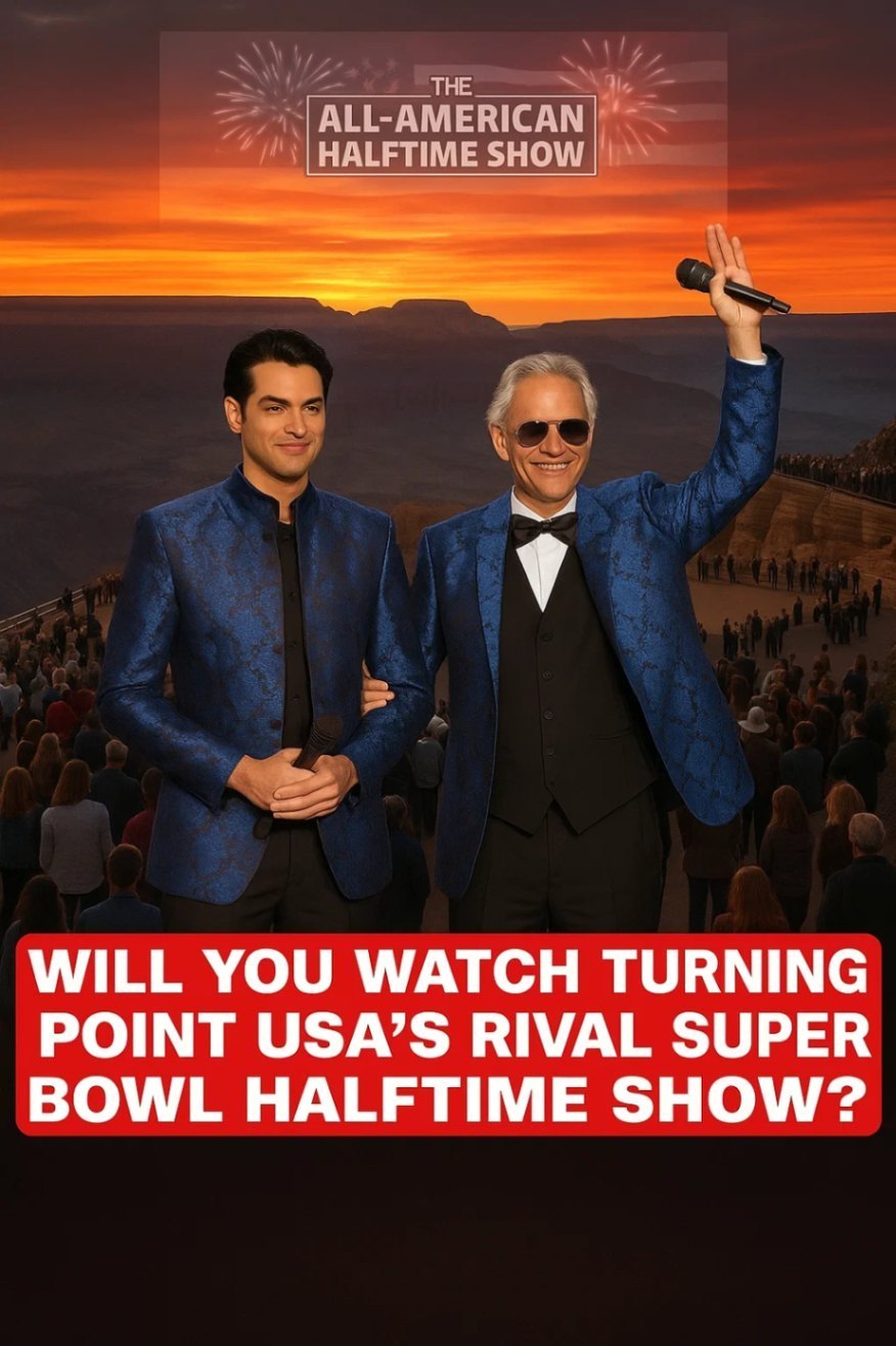 🇺🇸✨ A MOMENT AMERICA HAS BEEN WAITING FOR: Andrea Bocelli and Matteo Bocelli Set to Open The All-American Halftime Show in a Performance Already Being Called Historic