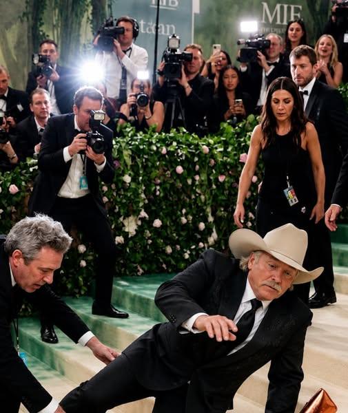 BREAKING NEWS: Alan Jackson Stumbles on the Red Carpet at the Met Gala — A Moment That Stunned the Crowd