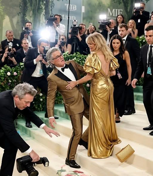 BREAKING NEWS: Kurt Russell Stumbles at Met Gala, Sending Shockwaves Across the Red Carpet