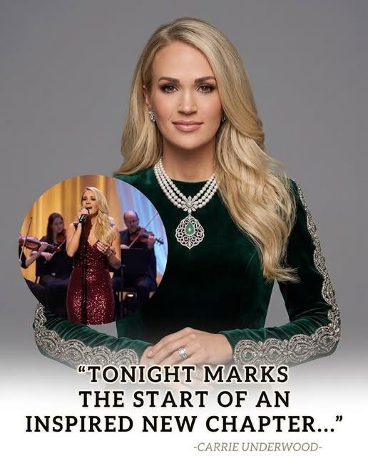 “TONIGHT MARKS A NEW CHAPTER IN MY JOURNEY…” — Carrie Underwood’s Emotional Declaration Signals a Turning Point Fans Can’t Ignore