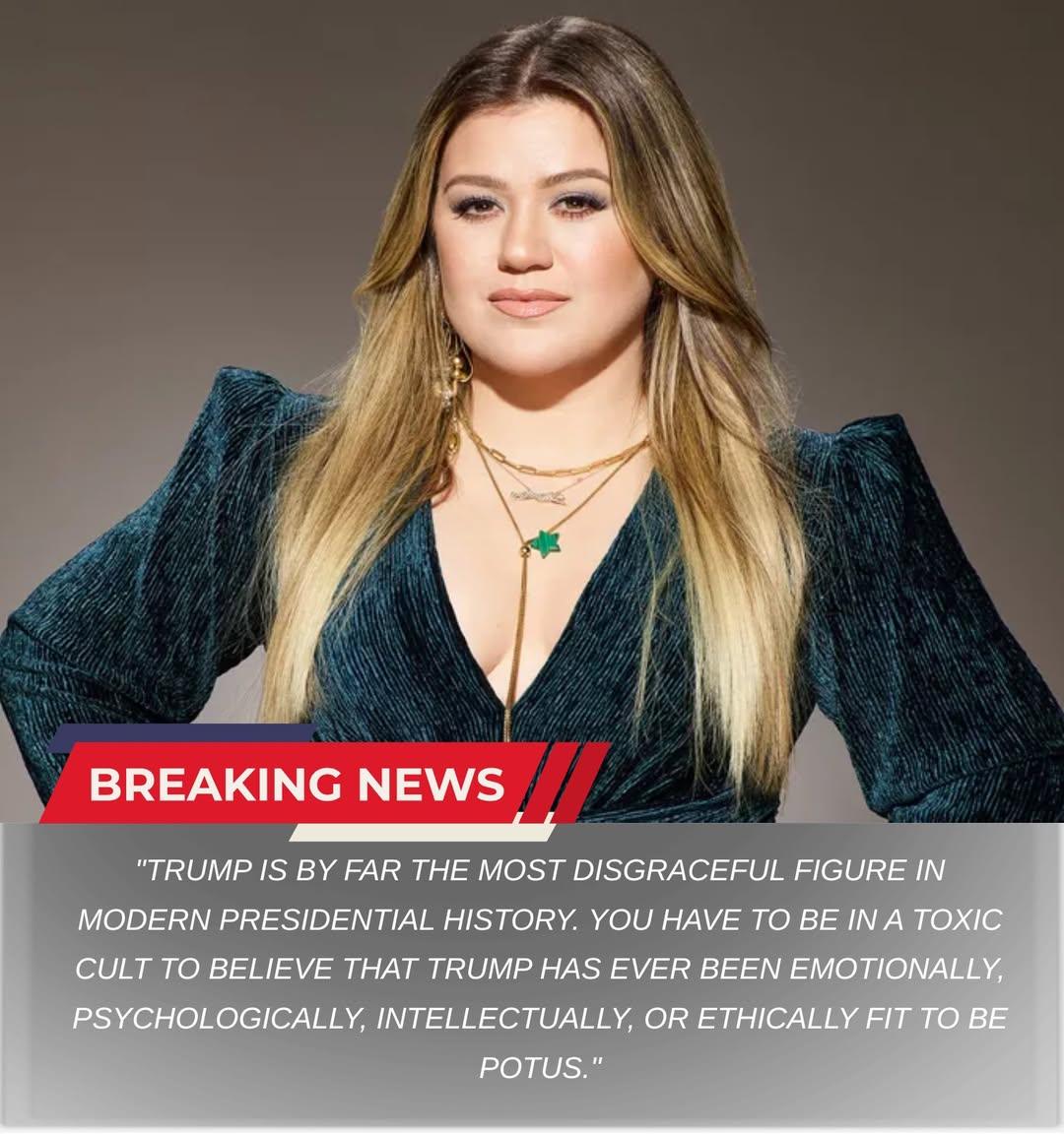 🚨 “WAKE UP CALL!” — Kelly Clarkson Ignites a Global Firestorm After Explosive Criticism of Donald Trump’s ‘Moral Fitness’
