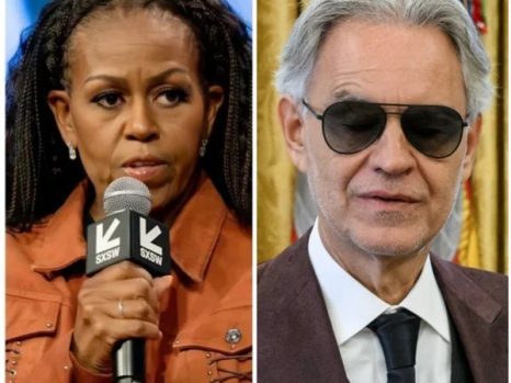 “WORDS ECHO LOUDER THAN ANGER” — A Fictional Media Firestorm Between Michelle Obama and Andrea Bocelli Captivates the Nation