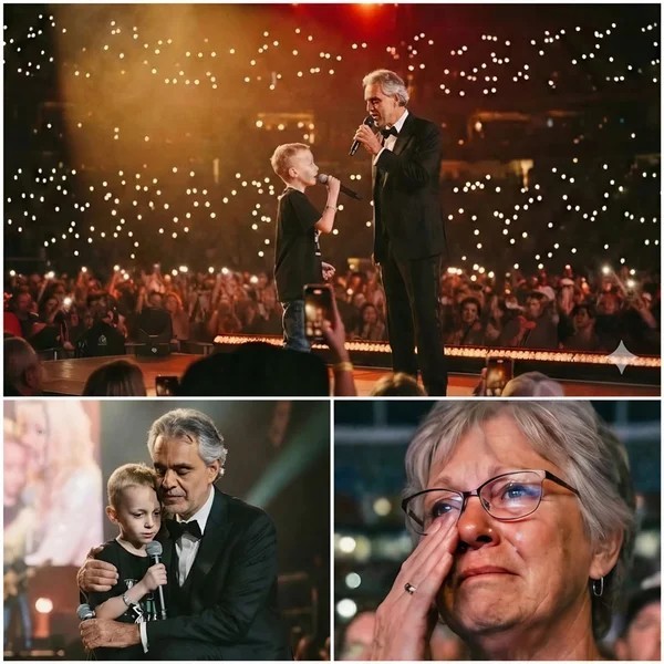 “UNCLE ANDREA… CAN I SING WITH YOU JUST ONCE?” — AND 20,000 PEOPLE FORGOT HOW TO BREATHE