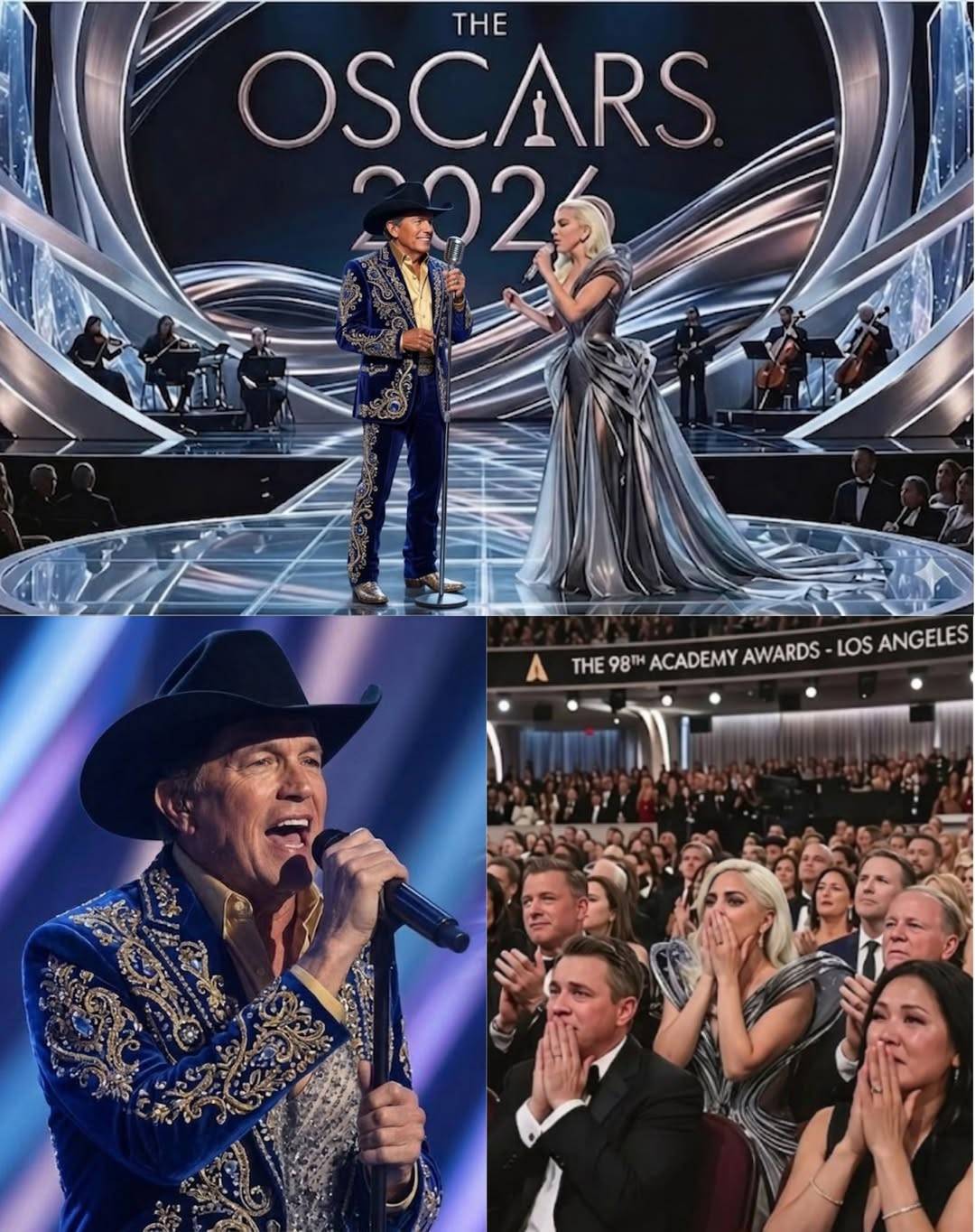 🎤✨ SHOCKING LAST NIGHT: George Strait & Lady Gaga Completely Stole the 2026 Oscars With a Duet So Powerful the Entire Audience Froze in Silence