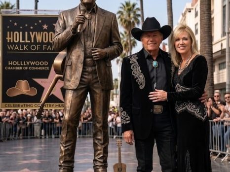 🤠⭐ HISTORY MADE: The First “King of Country” Honored With a Full-Body Bronze Statue on the Hollywood Walk of Fame