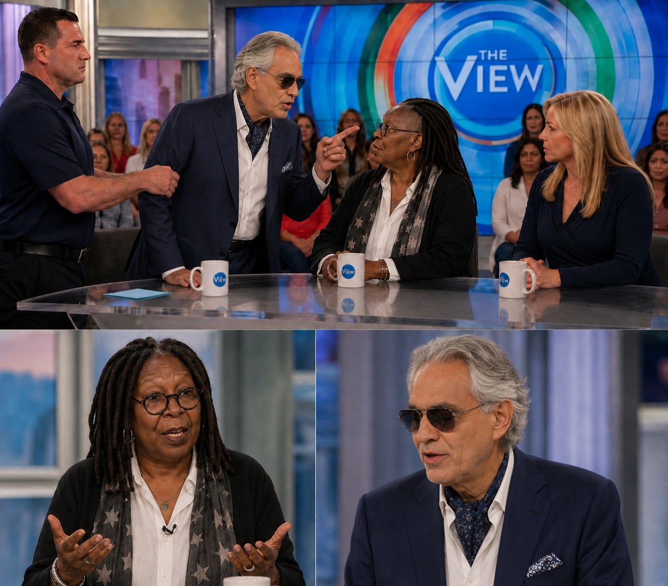🚨📺 LIVE TV ERUPTS: Andrea Bocelli Walks Off The View After Explosive Clash With Whoopi Goldberg