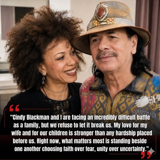 😭❤️ A Heartbreaking Moment No One Expected: Carlos Santana Breaks Down While Speaking About His Wife, Cindy Blackman