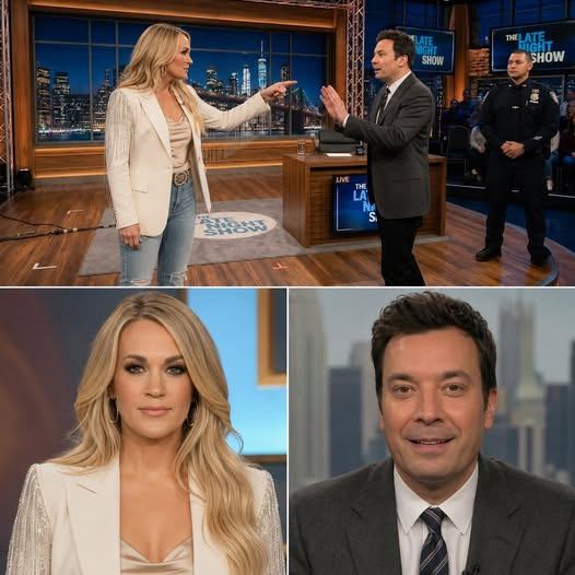 “THE ENTIRE STUDIO FROZE…” — Carrie Underwood’s Unexpected Exit From The Tonight Show Sparks Massive Online Debate