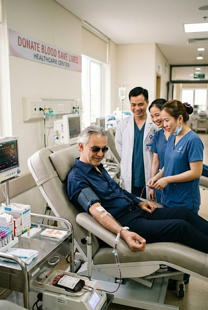 Andrea Bocelli’s Quiet Routine: Why Stories of His Weekly Blood Donations Are Capturing Hearts