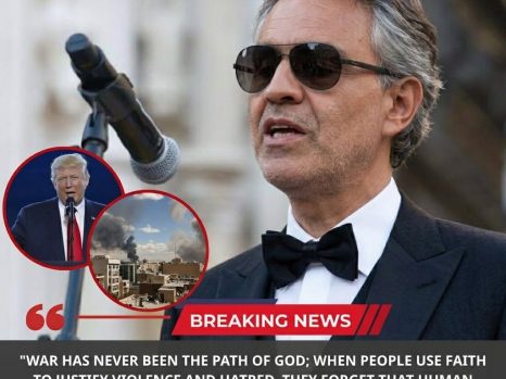 🚨 Andrea Bocelli’s Powerful Message on Faith and War Sparks Global Reflection