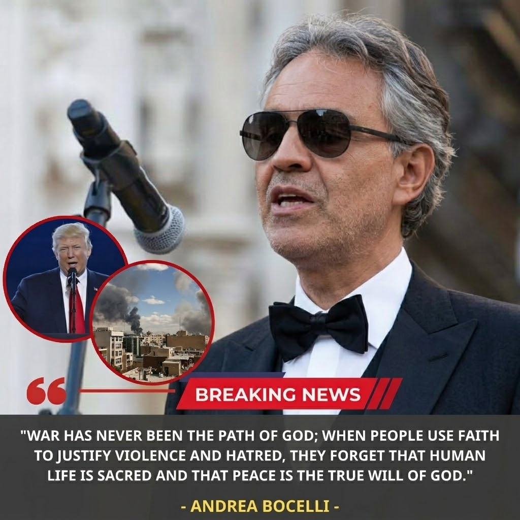 🚨 Andrea Bocelli’s Powerful Message on Faith and War Sparks Global Reflection