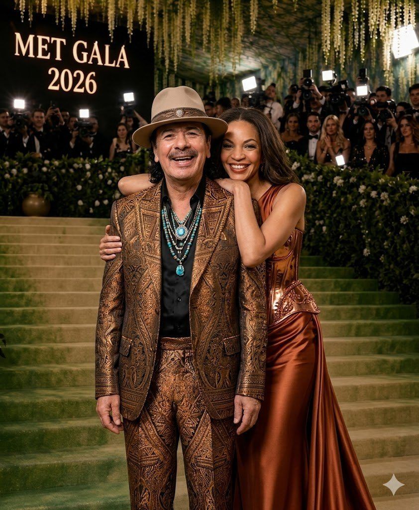 💥 Met Gala 2026 Shockwave: Carlos Santana & Cindy Blackman Steal the Night in a Jaw-Dropping Power Couple Moment