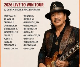 🎤🔥 “I’M NOT DONE YET!” — Carlos Santana IGNITES GLOBAL EXCITEMENT WITH SURPRISE TOUR ANNOUNCEMENT