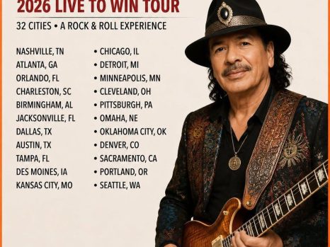 🎤🔥 “I’M NOT DONE YET!” — Carlos Santana IGNITES GLOBAL EXCITEMENT WITH SURPRISE TOUR ANNOUNCEMENT