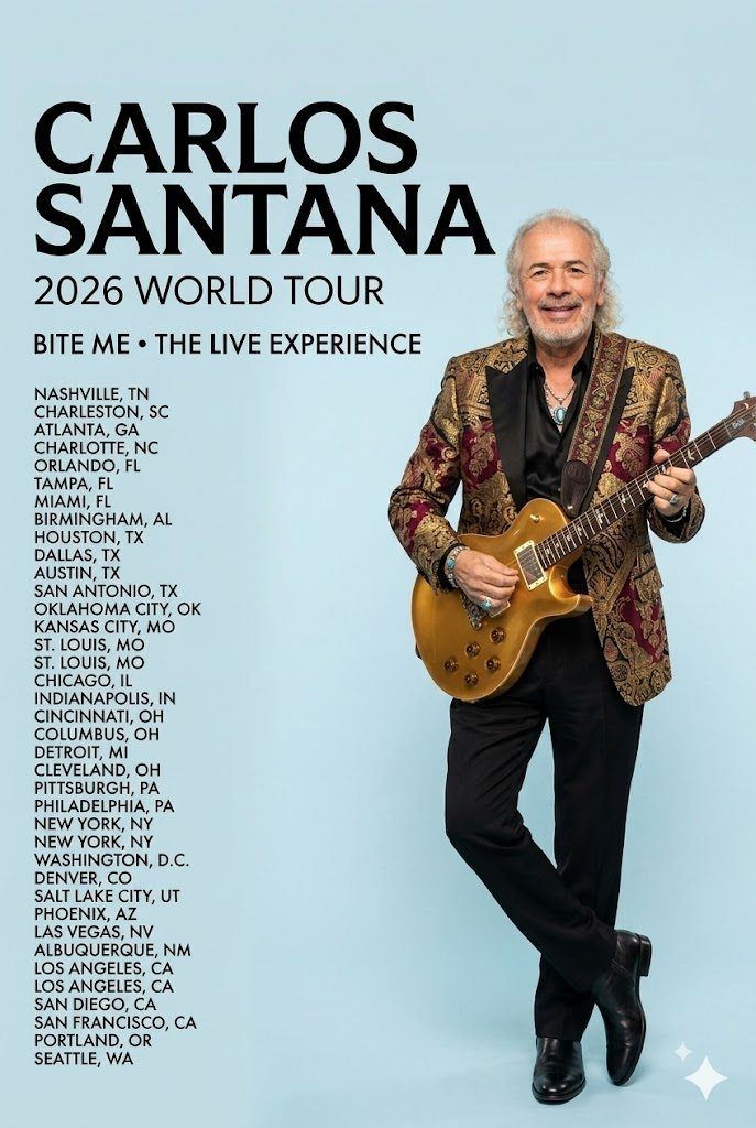 BREAKING NEWS: Carlos Santana ANNOUNCES 2026 WORLD TOUR — A LEGENDARY RETURN TO THE GLOBAL STAGE