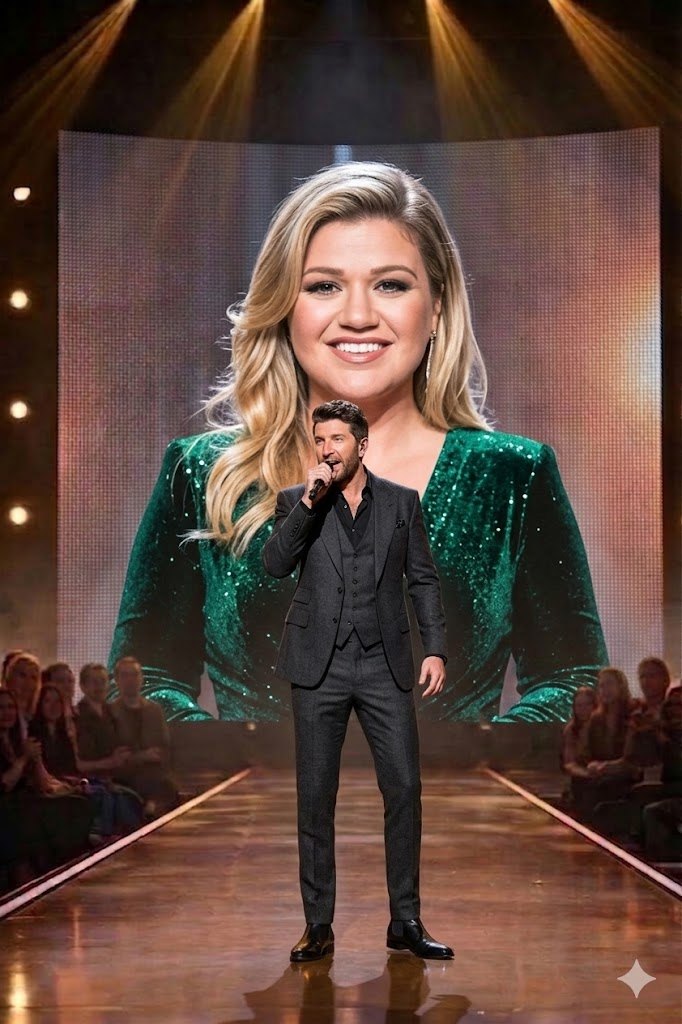 A Boyfriend Sings for His Champion: A Quiet Moment Between Brett Eldredge and Kelly Clarkson 🎤❤️