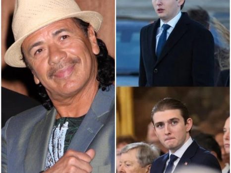 A Tense Moment Goes Viral: Claims About Barron Trump and Carlos Santana Raise Questions About What Really Happened