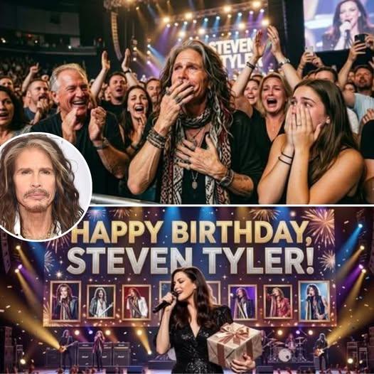 🎤 “THE ENTIRE ARENA WENT SILENT”: Steven Tyler Receives Emotional Birthday Surprise That Left Fans in Tears
