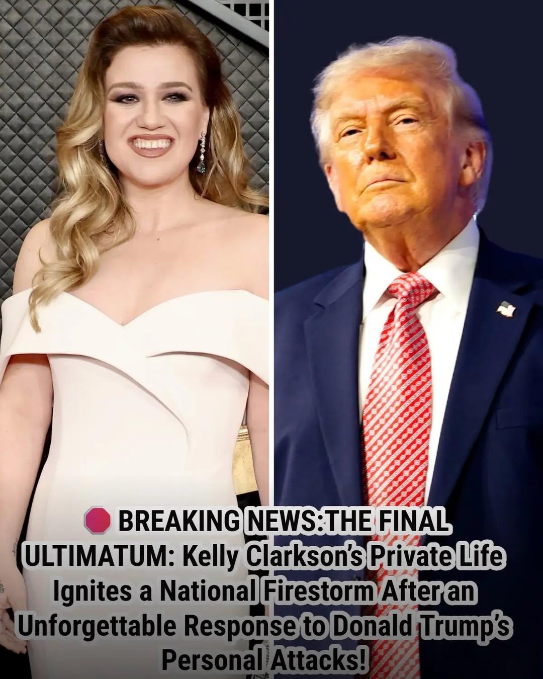 🛑 BREAKING NEWS: Viral Claims of a Clash Between Kelly Clarkson and Donald Trump Ignite Debate — But What’s Actually Verified?