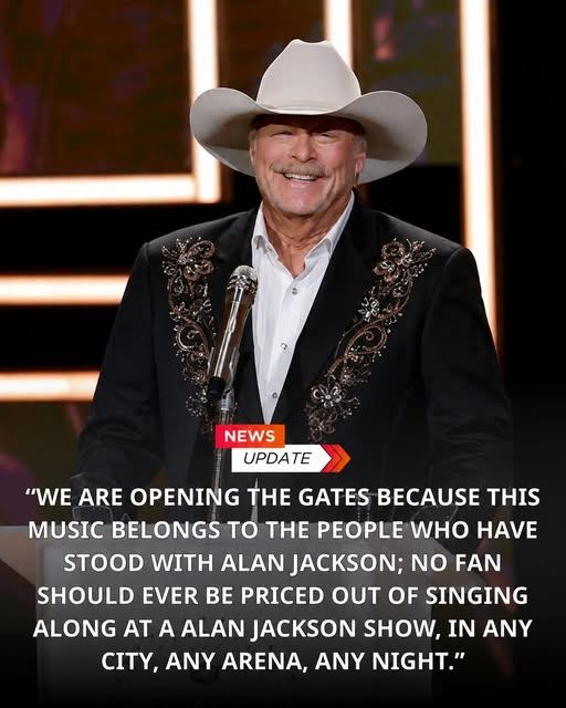 GREAT NEWS: Alan Jackson Announces $7 Ticket Day — A Gift to the Fans Who Built His Legacy