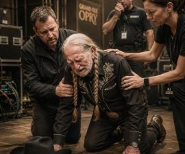FICTIONAL STORY: Panic Erupts After Willie Nelson Suffers Sudden Medical Scare During Public Event